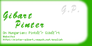 gibart pinter business card